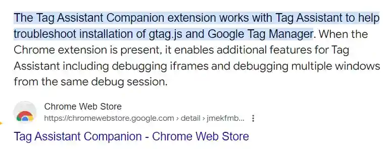 tag assistant companion and google tag assistant